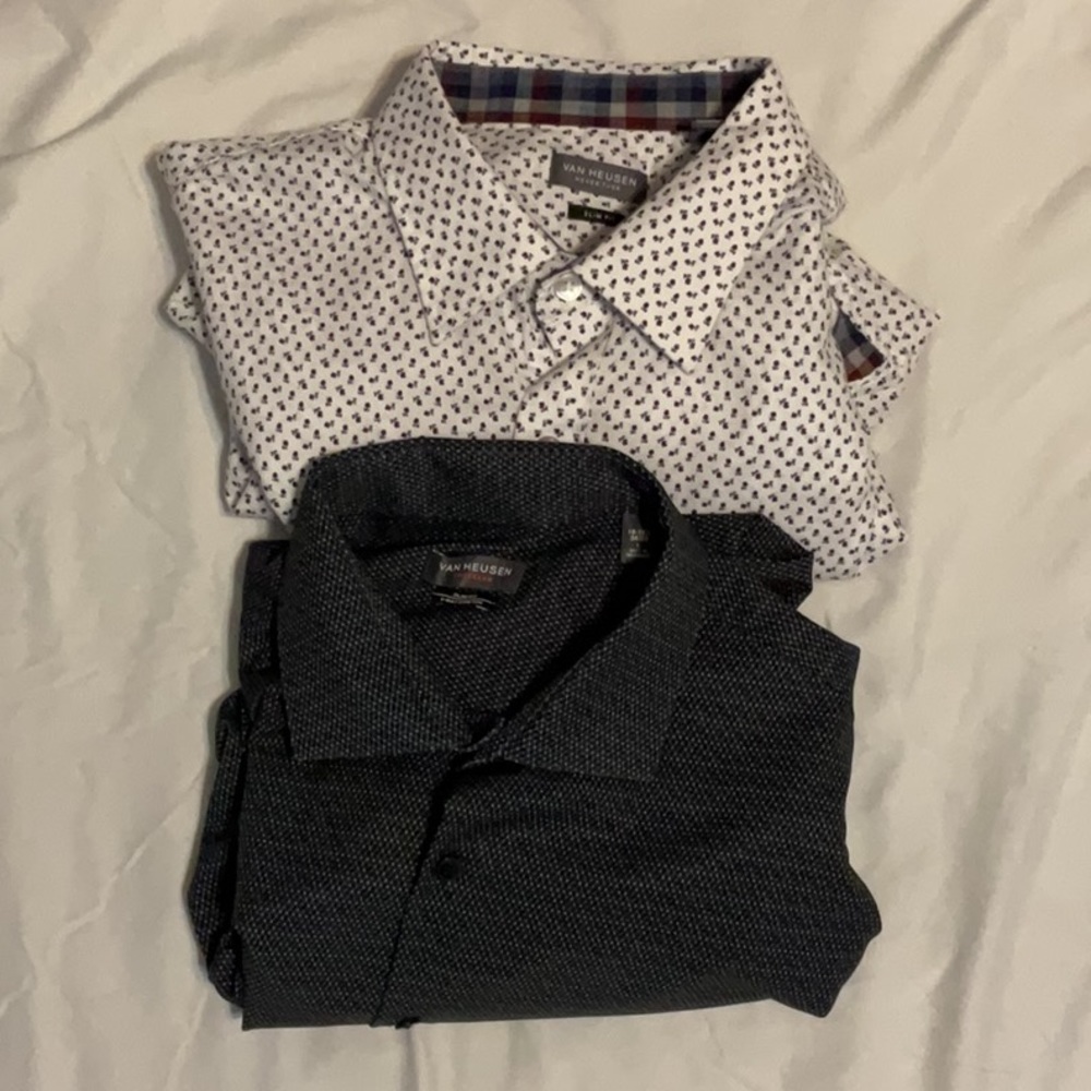 Bundle of two Van Heusen button down shirts